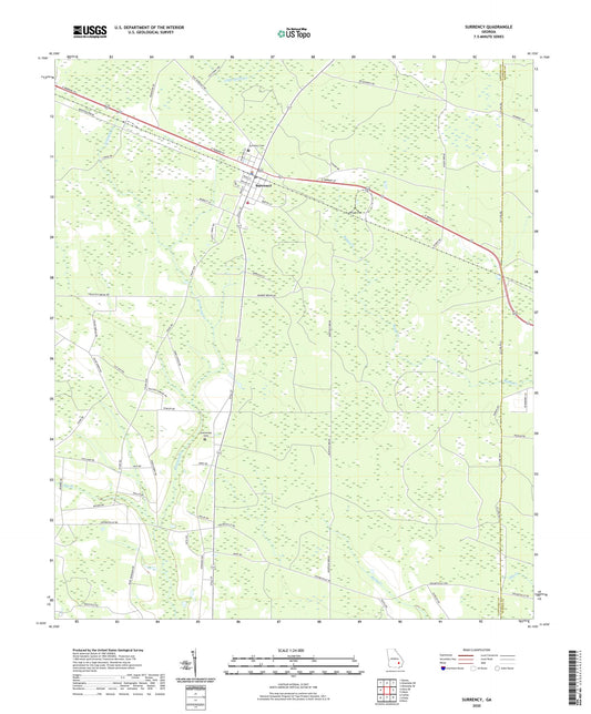 Surrency Georgia US Topo Map Image