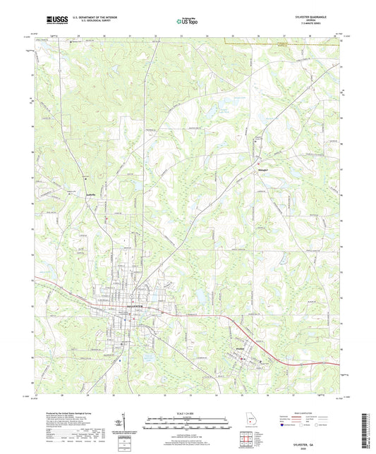 Sylvester Georgia US Topo Map Image