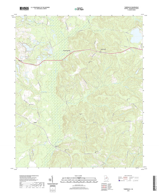 Tabernacle Georgia US Topo Map Image