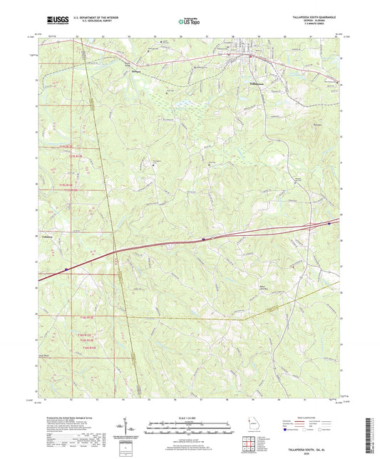 Tallapoosa South Georgia US Topo Map Image