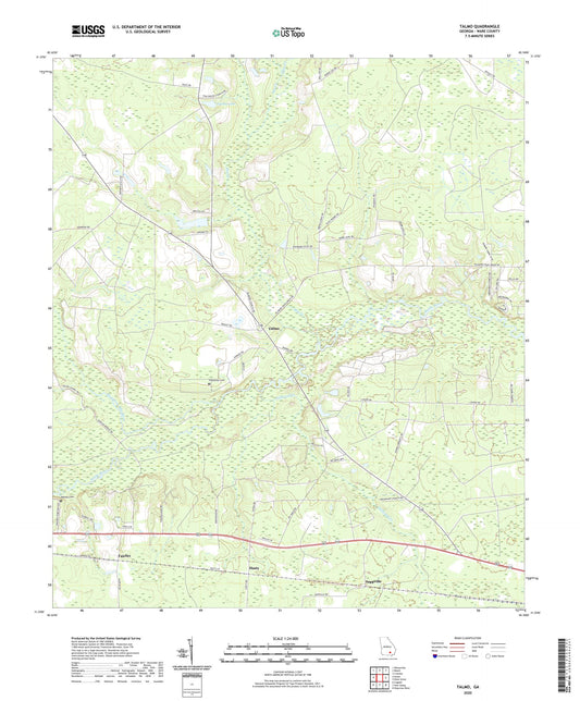 Talmo Georgia US Topo Map Image