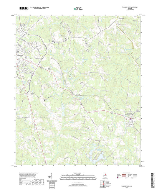 Thomson East Georgia US Topo Map Image