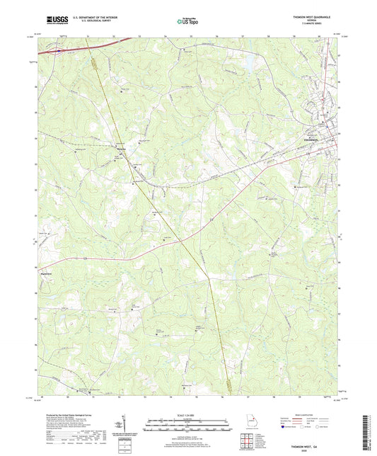 Thomson West Georgia US Topo Map Image