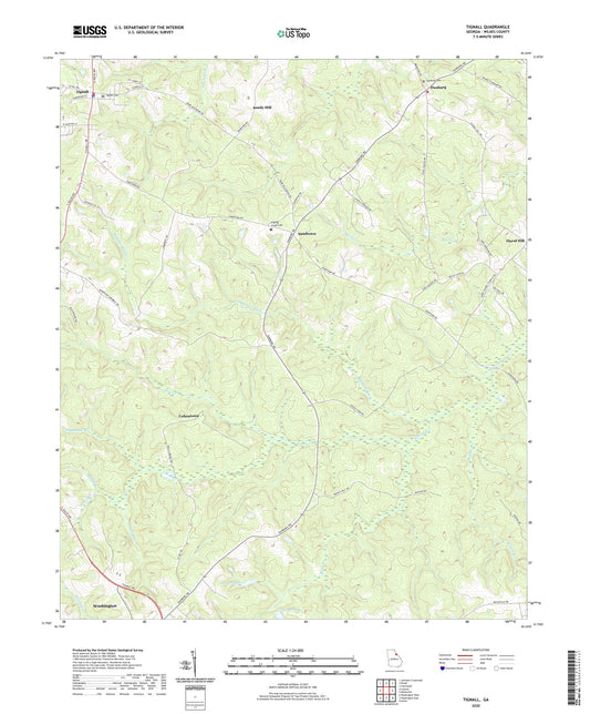 Tignall Georgia US Topo Map Image