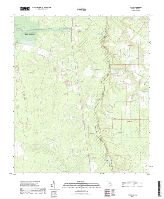 Toledo Georgia US Topo Map Image