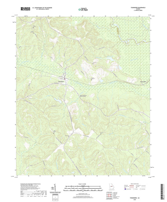 Toomsboro Georgia US Topo Map Image