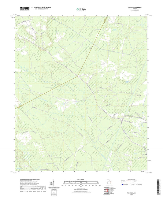 Townsend Georgia US Topo Map Image