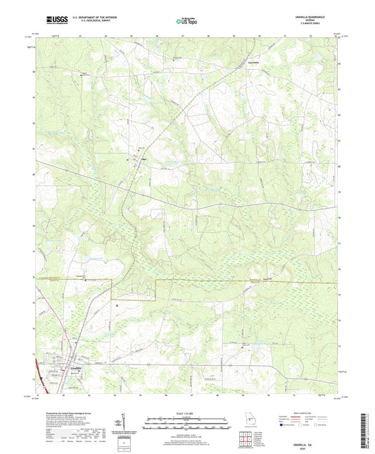 Unadilla Georgia US Topo Map Image
