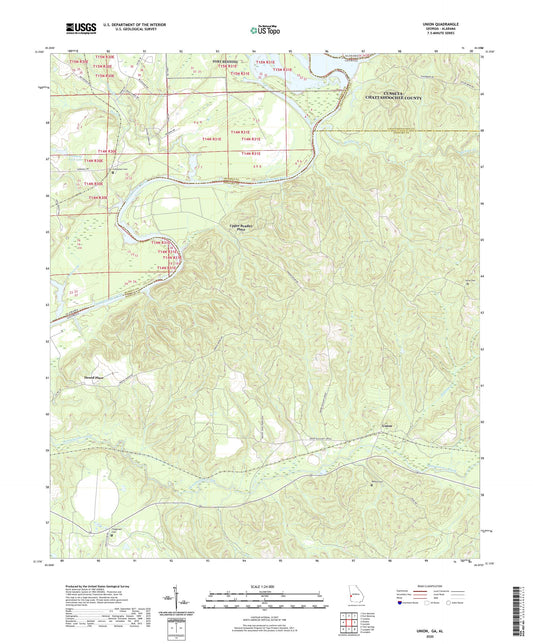 Union Georgia US Topo Map Image