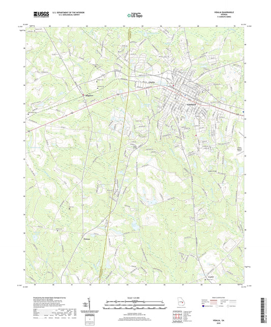 Vidalia Georgia US Topo Map Image
