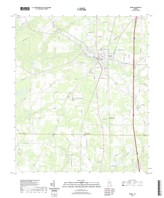 Vienna Georgia US Topo Map Image