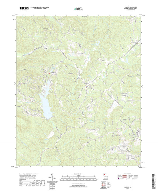 Waleska Georgia US Topo Map Image