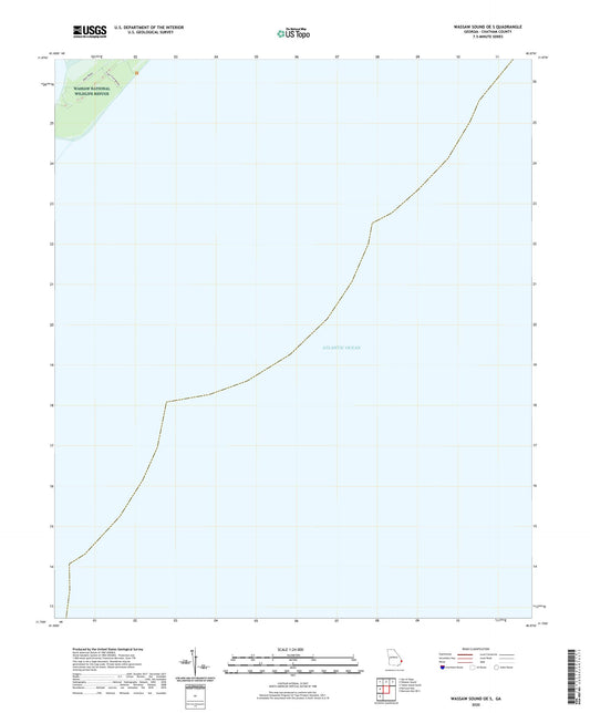 Wassaw Sound OE S Georgia US Topo Map Image