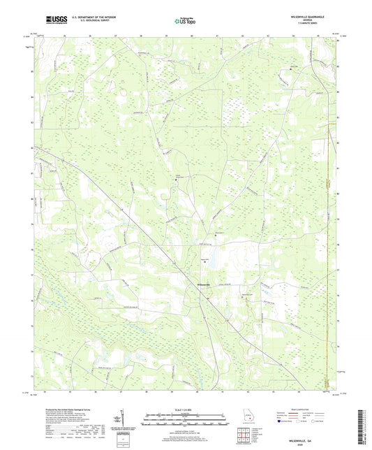 Wilsonville Georgia US Topo Map Image