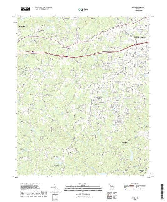 Winston Georgia US Topo Map Image