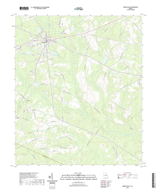 Wrightsville Georgia US Topo Map Image
