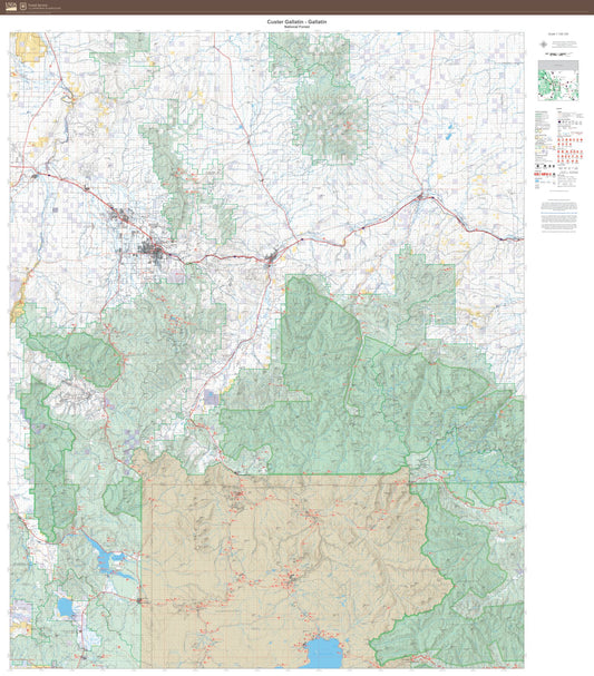 Gallatin National Forest Map