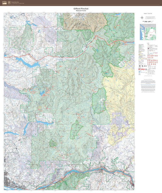 Gifford Pinchot National Forest Map
