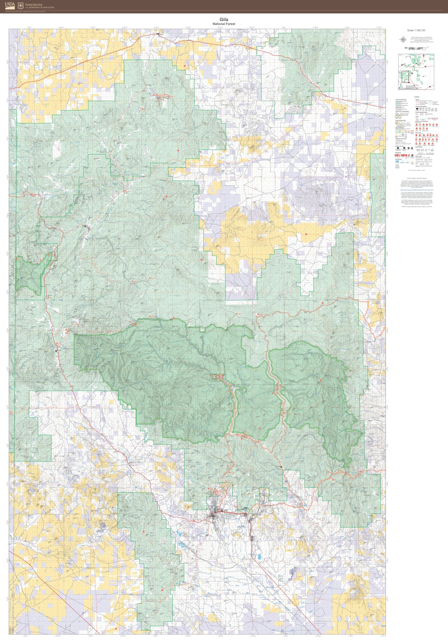 Gila National Forest Map