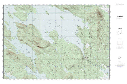Grand Lake Stream MyTopo Explorer Series Map Image