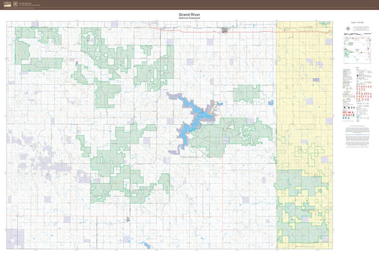 Grand River National Grassland Map