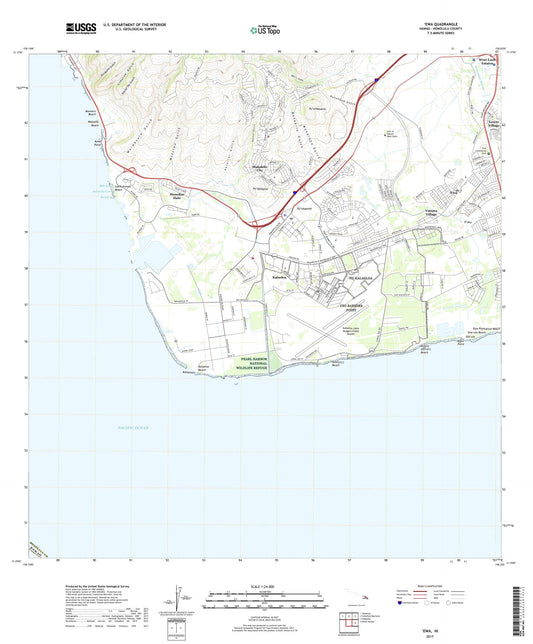 Ewa Hawaii US Topo Map Image