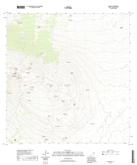 Hualalai Hawaii US Topo Map Image