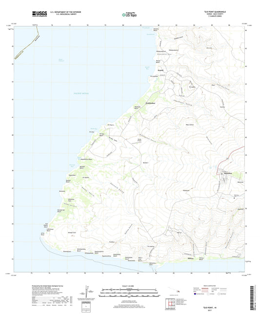 Ilio Point Hawaii US Topo Map Image