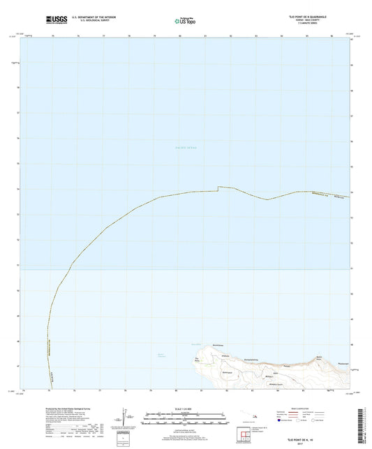 Ilio Point OE N Hawaii US Topo Map Image