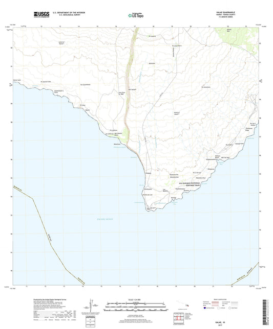 Kalae Hawaii US Topo Map Image