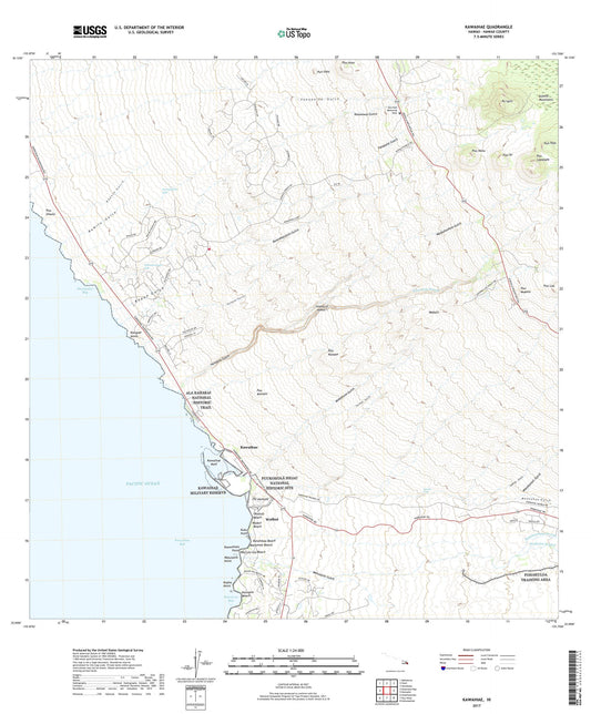 Kawaihae Hawaii US Topo Map Image