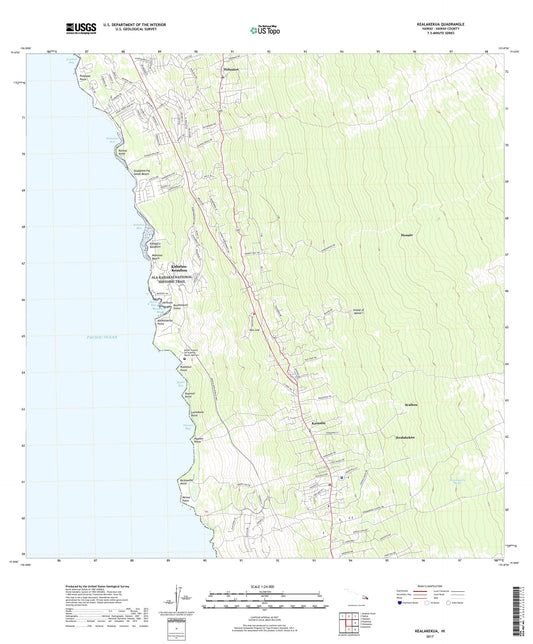Kealakekua Hawaii US Topo Map Image