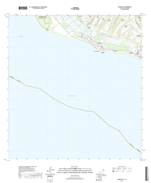 Kekaha OE S Hawaii US Topo Map Image