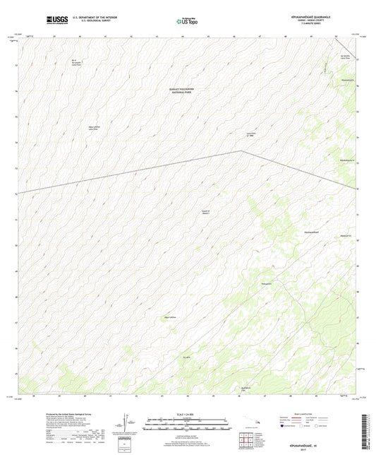 Kipukapakekake Hawaii US Topo Map Image