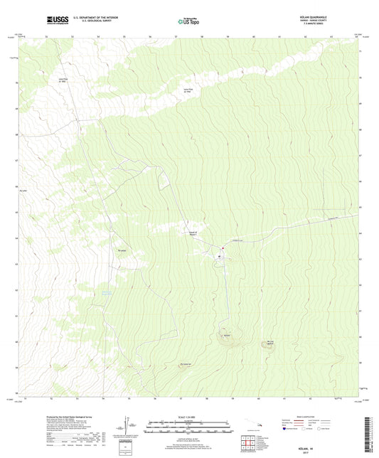Kulani Hawaii US Topo Map Image