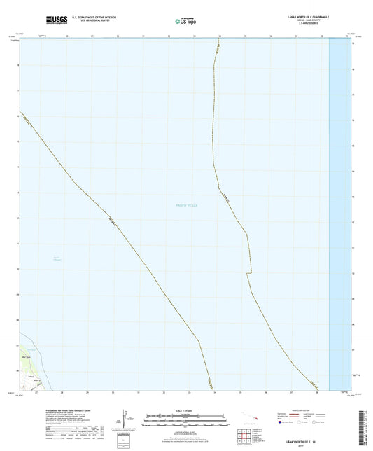 Lanai North OE E Hawaii US Topo Map Image