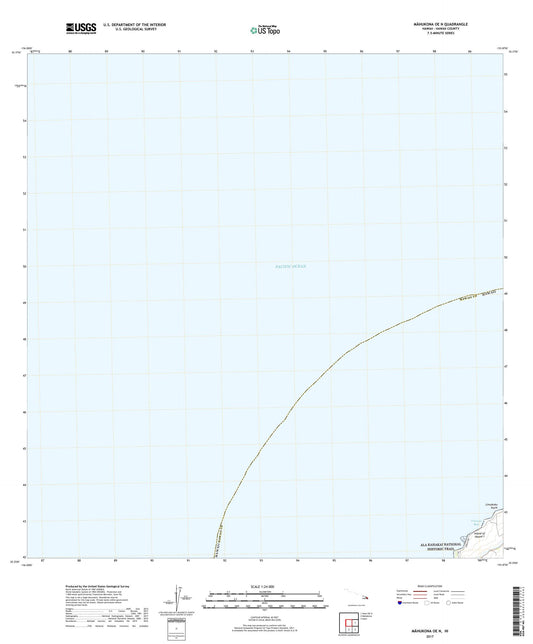 Mahukona OE N Hawaii US Topo Map Image