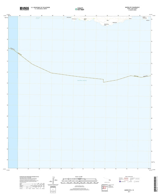 Makena OE S Hawaii US Topo Map Image