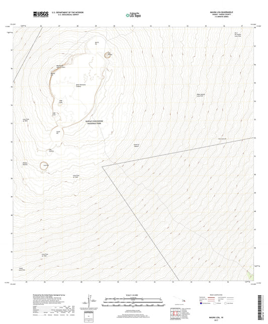 Mauna Loa Hawaii US Topo Map Image