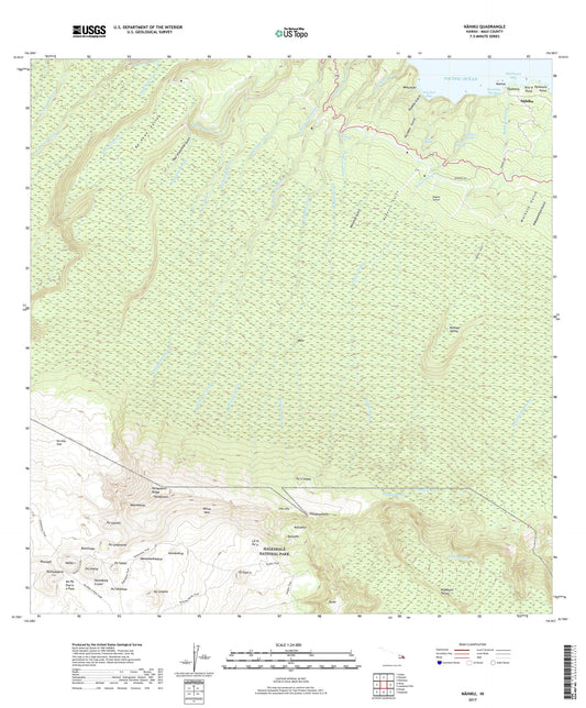 Nahiku Hawaii US Topo Map Image