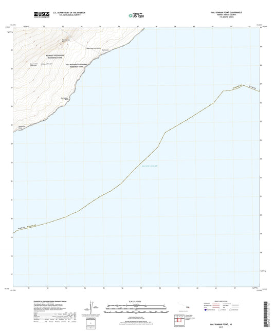 Naliikakani Point Hawaii US Topo Map Image