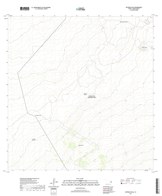 Naohuleelua Hawaii US Topo Map Image