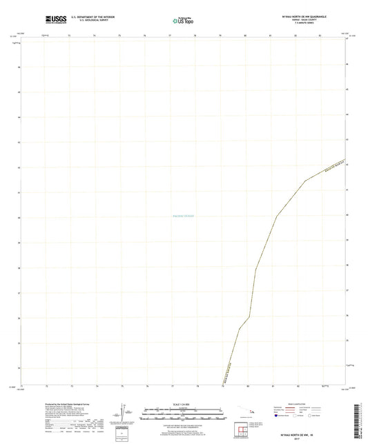 Niihau North OE NW Hawaii US Topo Map Image