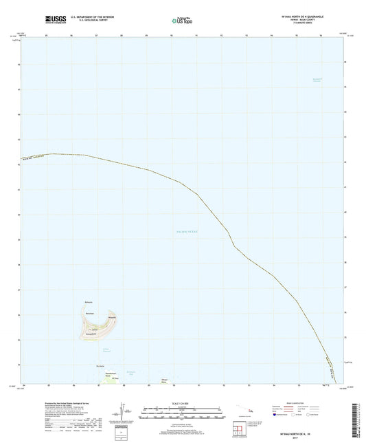 Niihau North OE N Hawaii US Topo Map Image
