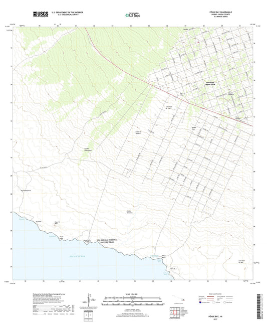 Pohue Bay Hawaii US Topo Map Image
