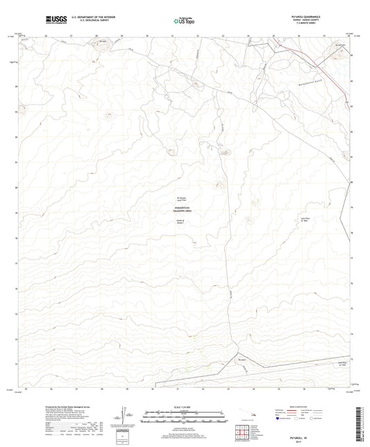 Puukoli Hawaii US Topo Map Image