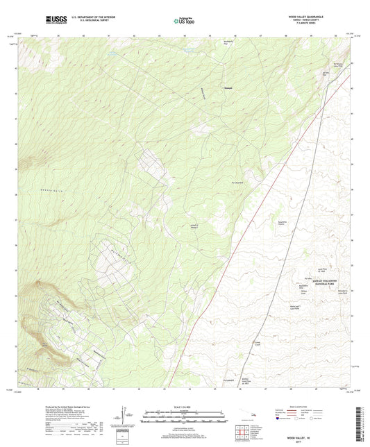 Wood Valley Hawaii US Topo Map Image