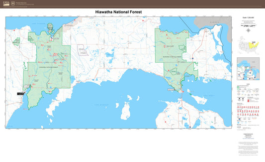 Hiawatha National Forest Map