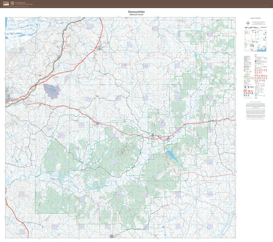 Homochitto National Forest Map