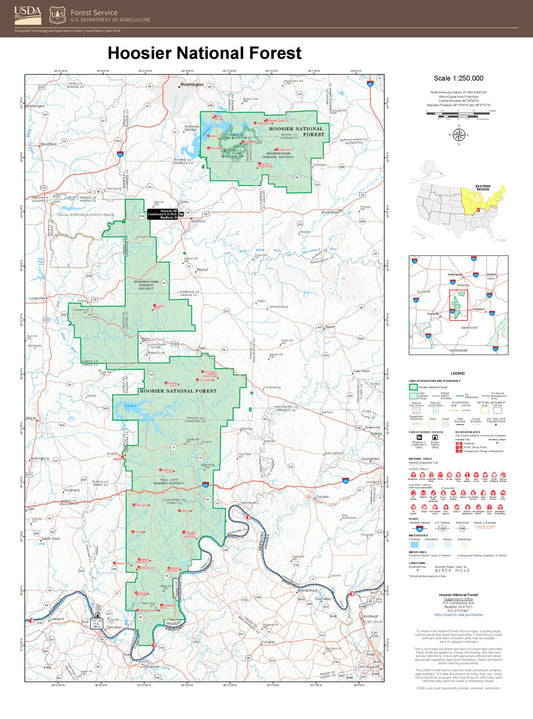 Hoosier National Forest Map